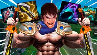 *NUEVO GAREN* La NUEVA BUILD de 100% CRÍTICO esta ROTA😱 (QUADRA+ 25 KILLS) Garen Jungla lol