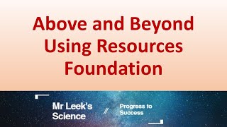 24 Using Resources Foundation Questions