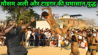 माैसम अली और टाइगर की घमासान युद्ध | mosam ali ki kushti | mausam ali vs tiger ki kushti 2024