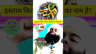 इस्लाम किन-किन चीजों का नाम है? | Islam kin kin cheezo ka naam hai #shorts #sayyedaminulqadri #bayan