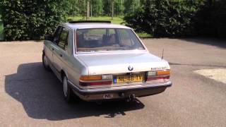 Bmw e28 524td open exhaust sound