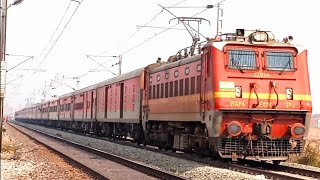 Powerful Electric Trains | WAP7 + WAG7 + WAP5 + WAG9HC + WAG9 + WAP4 | Indian Railways