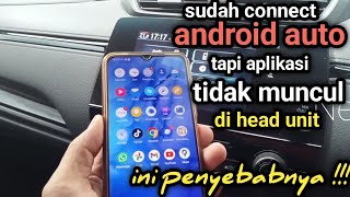 penyebab aplikasi carstream tidak muncul di head unit