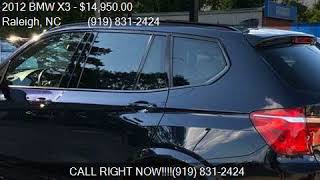 2012 BMW X3 xDrive35i AWD 4dr SUV for sale in Raleigh, NC 27