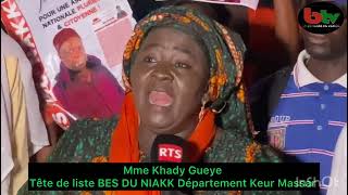 Honorable Khady Gueye nous serons à l’assemblée nationale pour vous