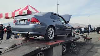 Dyno run at Import Face Off Las Vegas 3/14/21 - 2004 IS300 NA-T 7psi Turbo