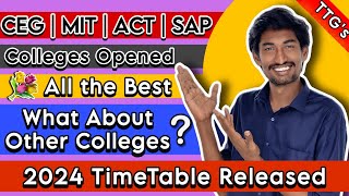 College எப்போது Open❓| Anna university Main Campus Sep 2 ல் திறப்பு ❗