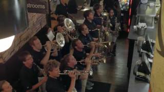 University of Toledo Marching Band Downtown Preformance