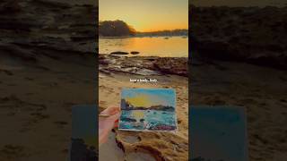 How I paint a sunset in just 10 minutes 🎨🌅