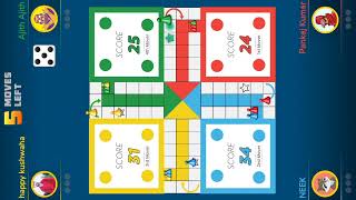 Winzo Ludo gameplay 4 player | लूडो गेम | Real cash ludo game 105