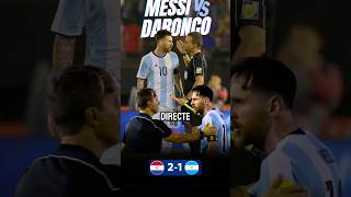 'Tu te chies dessus' : Messi perd son calme contre Daronco #Messi #Argentine #ParaguayArgentine