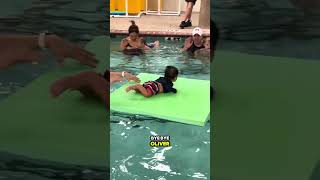 This baby finishing his swimming lessons is too wholesome ❤️ #shorts