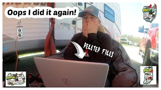 Ready to quit! Deleted files! | 1st Harvest Host Stay | Cuyahoga National Park