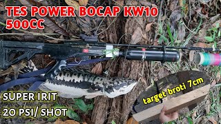 PASER IKAN !! TES POWER BOCAP PASER IKAN KW10 500cc VS KAYU BROTI