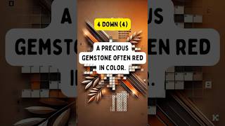 Gem crosswordpuzzle #preciousgemstone #redgemstone #crosswordclue #gemstonetrivia #rubyclue #puzzle