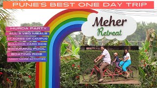 Meher Retreat, Pune Maharashtra | Complete Resort Tour & Info | Hurda Party | Best Resort Near Pune