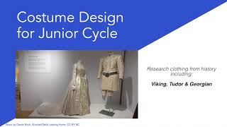 Post Primary Newsletter: Costume Design for Junior Cycle