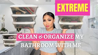 SATISFYING CLEAN WITH ME 2022 | ORGANIZING MY MESSY BATHROOM