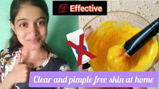 How to make besan face pack for pimples?