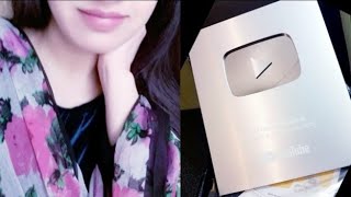 silver Play Button Unboxing