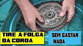 COMO RESOLVER FOLGA NA COROA DA MOTO SEM GASTAR NADA