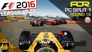 F1 2016 | AOR PC League Race (Split 1): Round 18 - United States