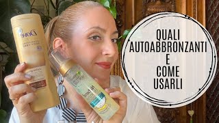 AUTOABBRONZANTI: Quali uso e come li uso! ( beauty) OMBRETTA