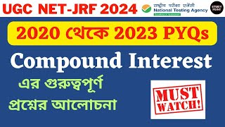 Compound Interest for UGC NET PYQs | UGC NET Paper 1 | UGC NET Mathematical Reasoning 2023 PYQs