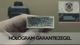 Hologram garantiezegel - geleid stroom / Silver void hologram labels