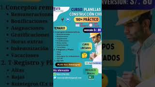 Curso de planillas construcción civil