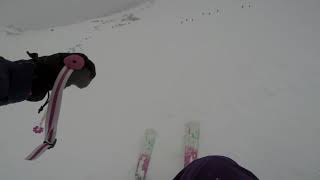 Leah skiing The Bowl - Big Sky, MT