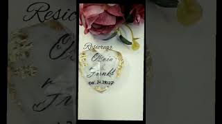 invitaciones de bodas 🥰#resin #invitacionboda #resina