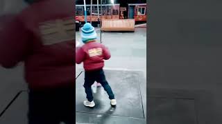 kids know how to enjoy at any place