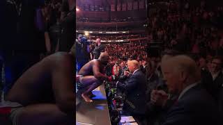 Jon Jones gave Donald Trump his belt after the win #ufc309