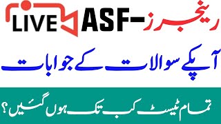 ASF Test Date 2020|Live QNA|Jobs Corner