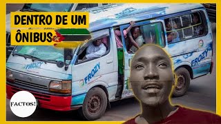 DENTRO de um Transporte Público | em Moçambique | na África