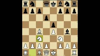 Chess Trap to win in 7 moves #chess #Kingsacrifice #shorts