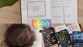 VLOG || Kahve, Mart Ayı Bullet Journal Tasarımı, Şubat Ayı Okuduklarım