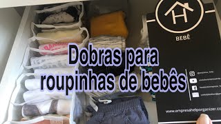 Como dobrar as roupinhas do bebê ? Super fácil e fica lindo !