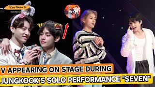 A Magical Moment: BTS's V Surprises Fans by Joining Jungkook's 'Seven' Solo Act on SBS's 'Inkigayo'