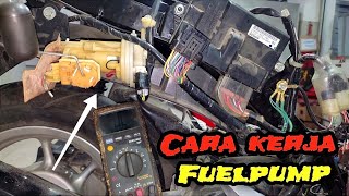 jalur fuelpump motor scoopy esp, beat esp dan cara kerja nya