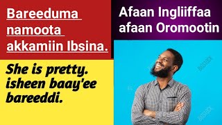 Baruumsa Afaan Ingliiffaa afaan Oromootin bareeduma nama ibsuu..#learn_english_in_afan_oromo