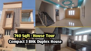 House Tour 740 Sqft | Compact 3 BHK Duplex House for Sale in Porur near Gerugambakkam