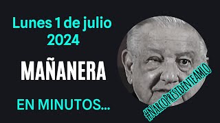 💩🐣👶 AMLITO | Mañanera *Lunes 01 de julio 2024* | El gansito veloz 2:54 a 1:29.