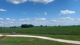 Checking corn fields and waiting on dry weather