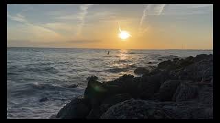 Beautiful sunset at Bahia Honda State Park relaxing background with original sound.