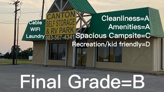 Canton RV Park and Self-Storage Review, Canton, TX