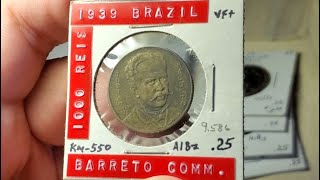 Carded foreign coins from a show plus a 900 year old coin