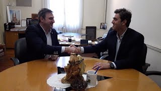 Exclusivo: el video de la primera reunión entre Boto y Luciani para la transición