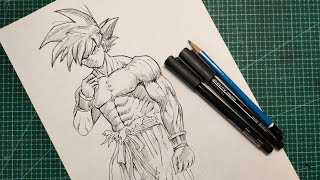 Goku Manga drawing easy. How to draw  Goku #anime #manga #goku #art #drawing #gokuart #gokudrawing